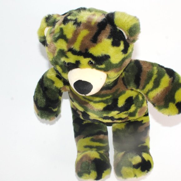 Build-A-Bear Workshop Camo Bear Military Teddy Bear Stuffed Animal Soft Plush - Picture 2 of 6